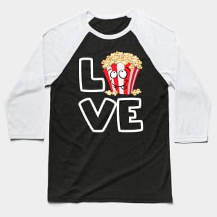 Love Popcorn Baseball T-Shirt